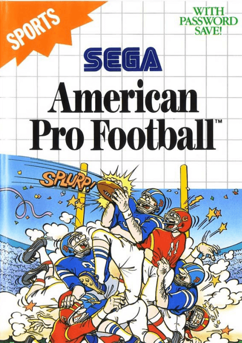 American Pro Football box art for Sega Master System